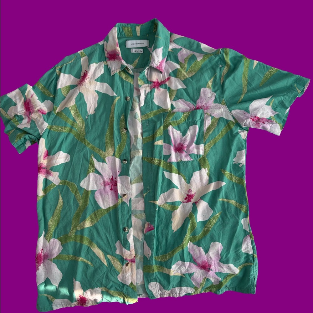 Urban Outfitters - men’s floral print button up